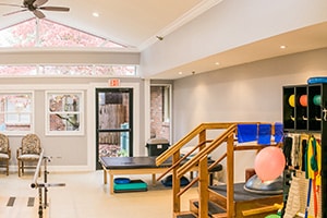 The rehab room at Homestead