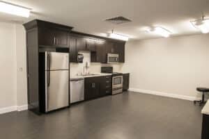 An empty kitchen at Homestead