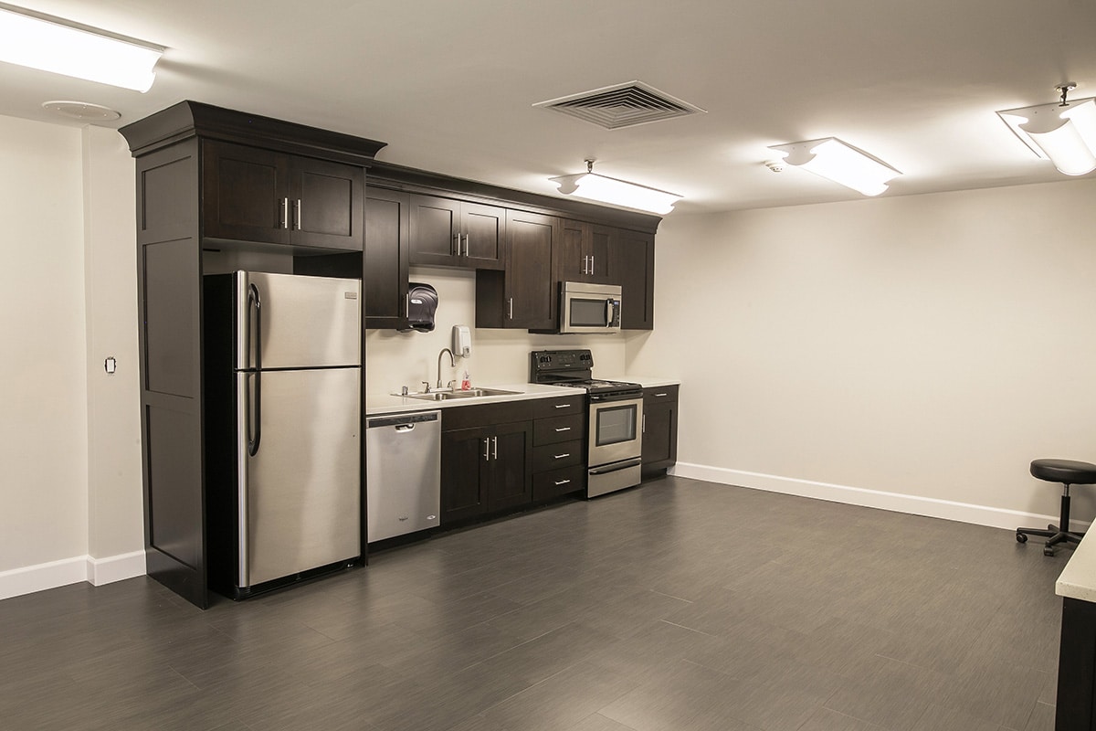 An empty kitchen at Homestead